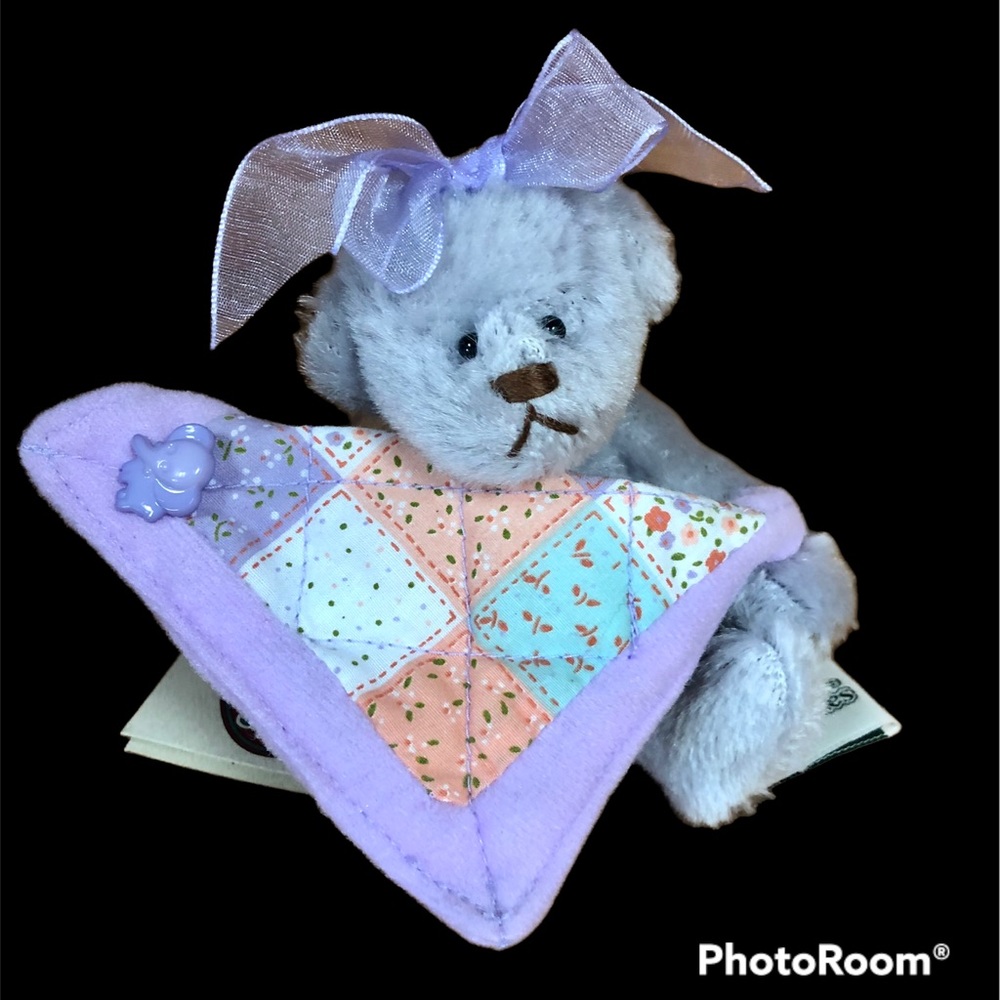 Miniature Lilac bear by Cottage Collectibles